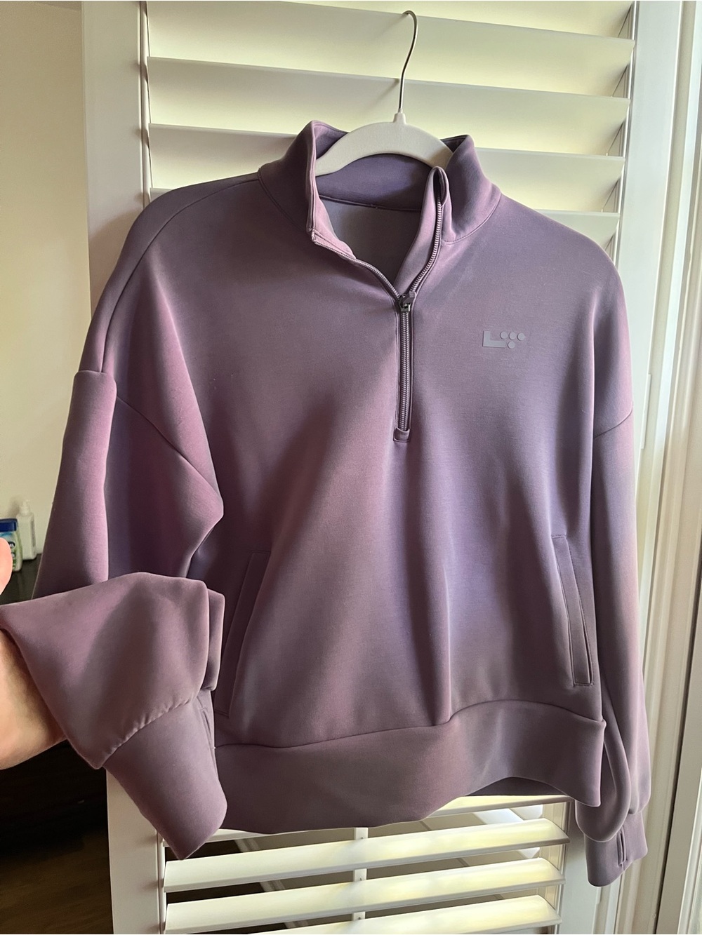 Lilac Lifetime Fitness Quarter-Zip Pullover Sweatshirt